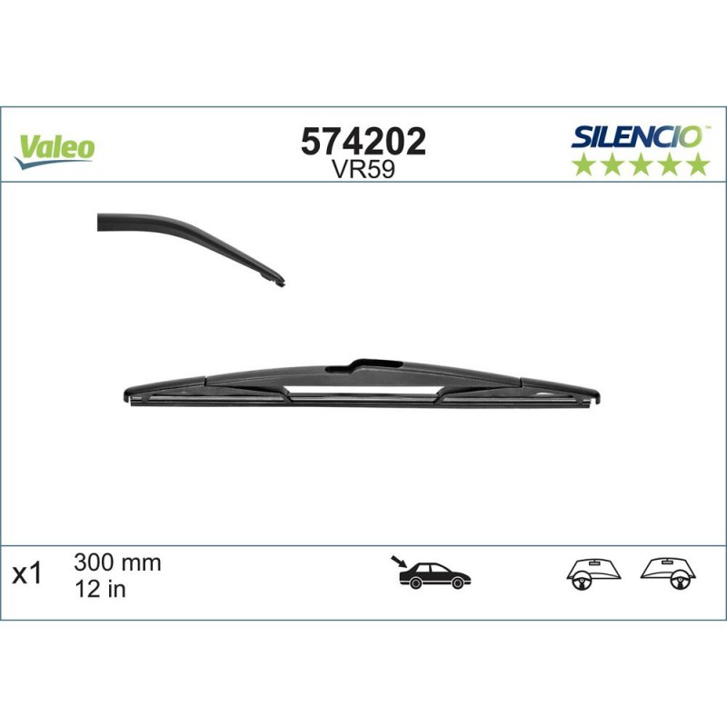 Stergator Luneta Valeo Silencio Conventional 300 Mm Vr59