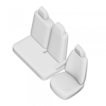 Set Huse Scaun Umbrella Pentru Renault Master (2+1) 2020- (Bancheta Fractionata)