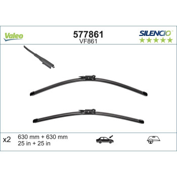 Set Stergatoare Valeo Silencio X.trm 630/630 Mm Vf861