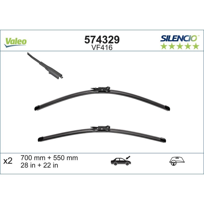 Set Stergatoare Valeo Silencio X.trm 700/550 Mm Vf416