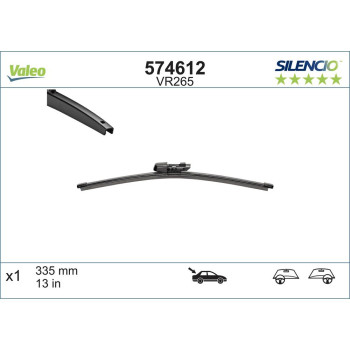 Stergator Luneta Valeo Silencio Flat 335 Mm Vr265