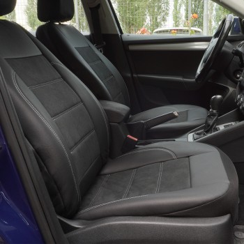 Set Huse Scaun Exclusive Leather Si Alcantara