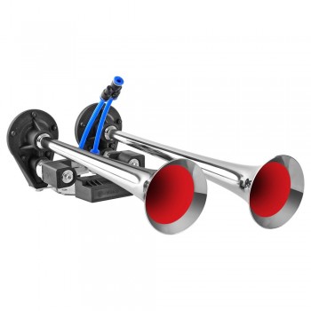 Claxon Camion Crom Cu 2 Goarne, Melodic, Fast & Slow, 24V 1A