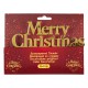 Decoratiune pentru Prajituri de Craciun Foil Auriu Merry Christmas 16x12cm